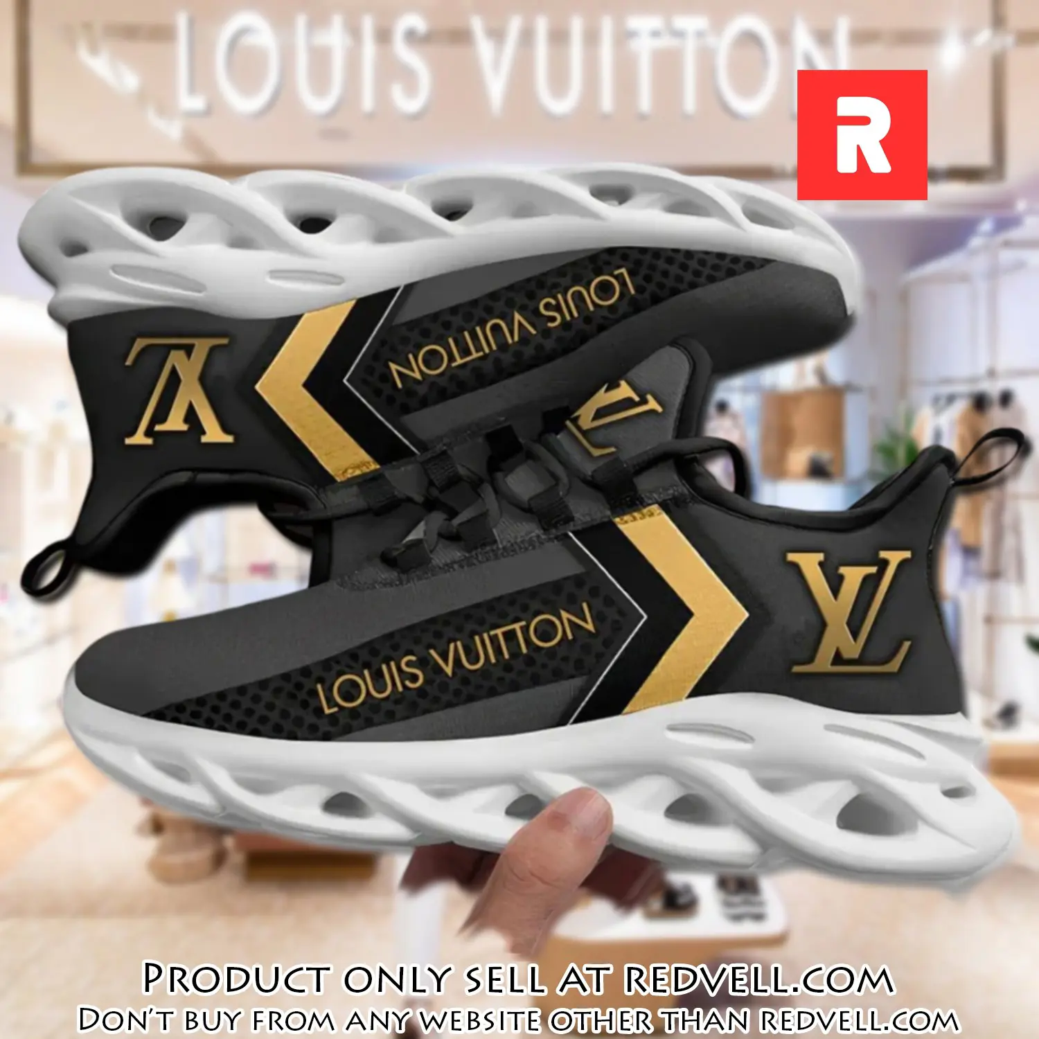 Louis vuitton yellow logo grey max soul shoes luxury brand gifts for men women rv4511297